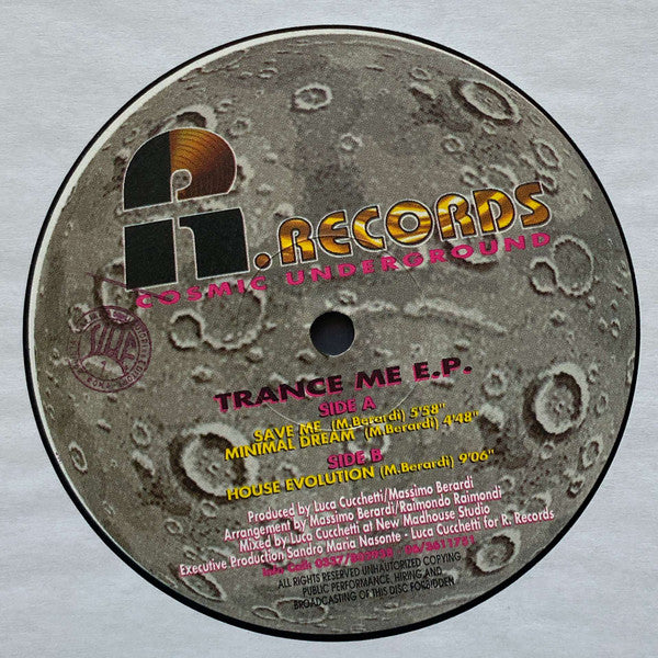 Cosmic Underground : Trance Me EP (12", EP)