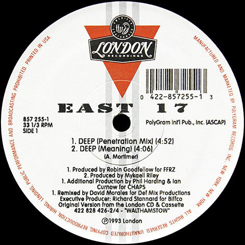 East 17 : Deep (12")