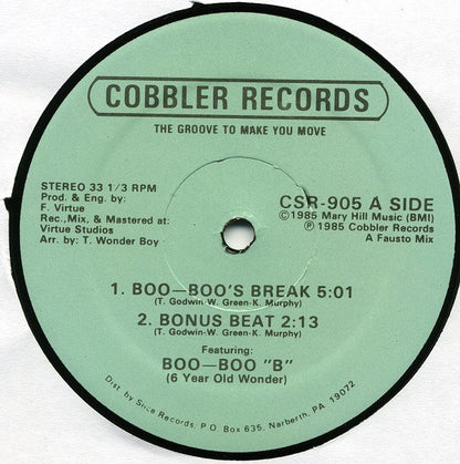 Boo-Boo B (6 Year Old Wonder) : Boo-Boo's Break / Jump (12")
