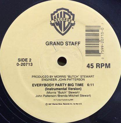 Grand Staff : Everybody Party Big Time (12", Maxi)