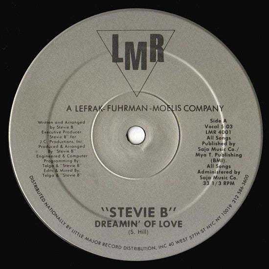 "Stevie B"* : Dreamin' Of Love (12")