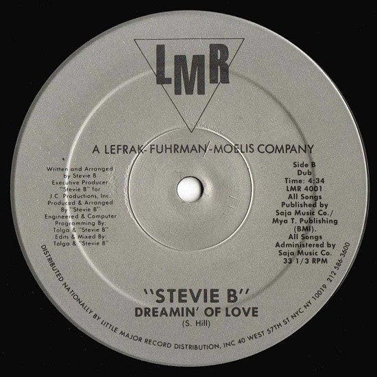 "Stevie B"* : Dreamin' Of Love (12")