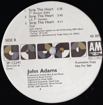 John Adams (3) : Strip This Heart (12", Promo)
