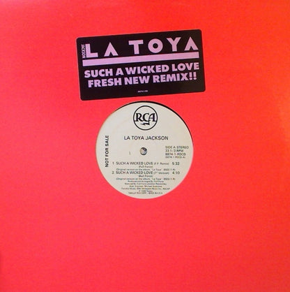 La Toya Jackson : Such A Wicked Love (12", Promo)