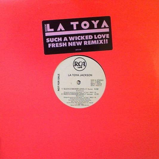 La Toya Jackson : Such A Wicked Love (12", Promo)