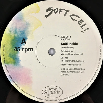 Soft Cell : Soul Inside (12", Single)
