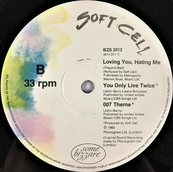 Soft Cell : Soul Inside (12", Single)
