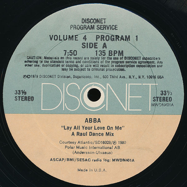Various : Volume 4 Program 1 (2x12", P/Mixed)