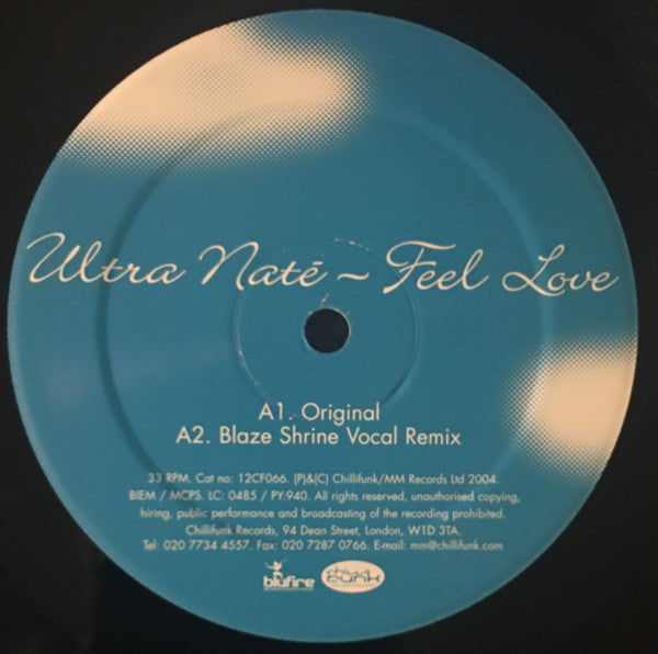 Ultra Naté : Feel Love (12")
