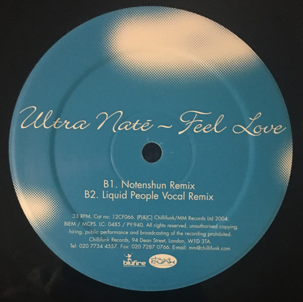 Ultra Naté : Feel Love (12")