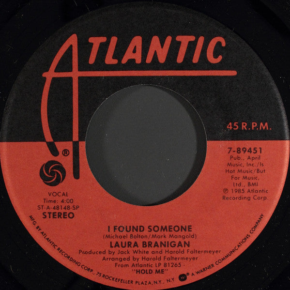 Laura Branigan : I Found Someone (7")