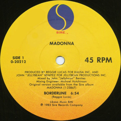Madonna : Borderline (12", Maxi)