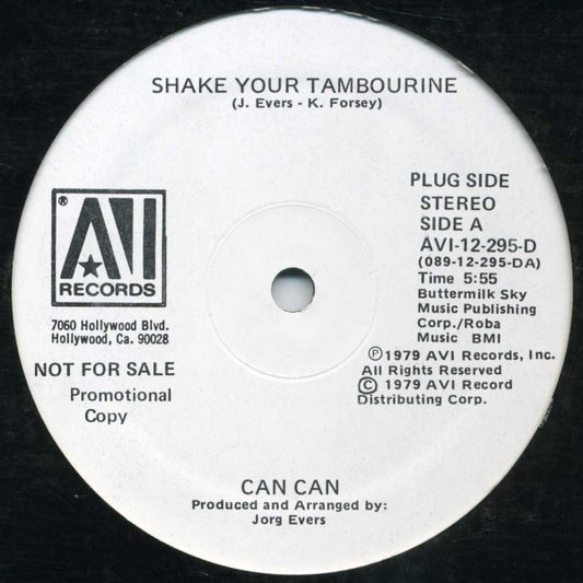 Can Can (3)* : Shake Your Tambourine (12", Promo)