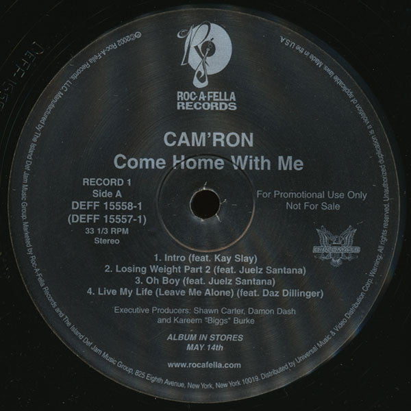 Cam'ron : Come Home With Me (2xLP, Album, Promo, Cle)