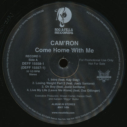Cam'ron : Come Home With Me (2xLP, Album, Promo, Cle)