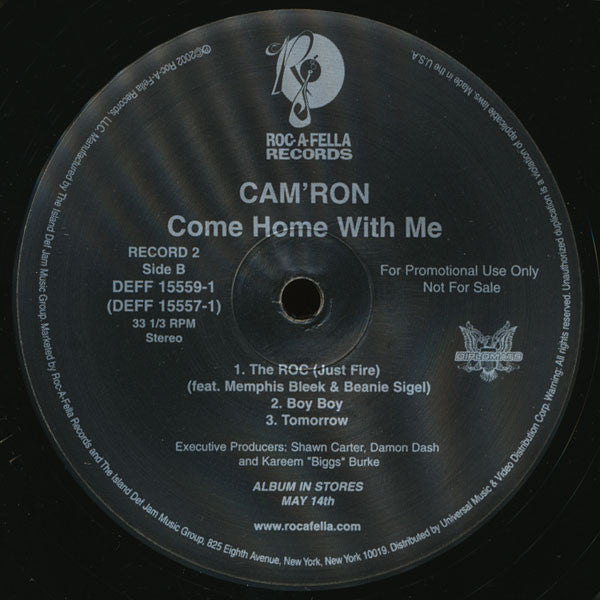 Cam'ron : Come Home With Me (2xLP, Album, Promo, Cle)