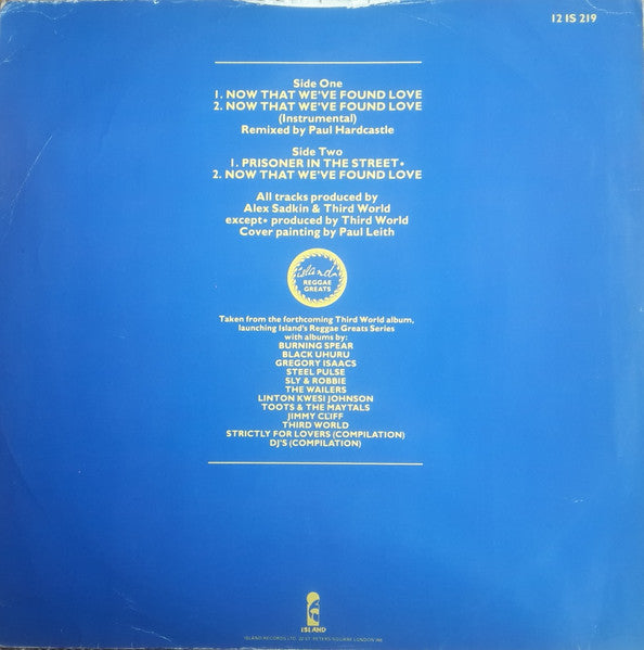 Third World : Now That We've Found Love (12")