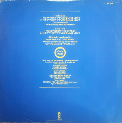 Third World : Now That We've Found Love (12")