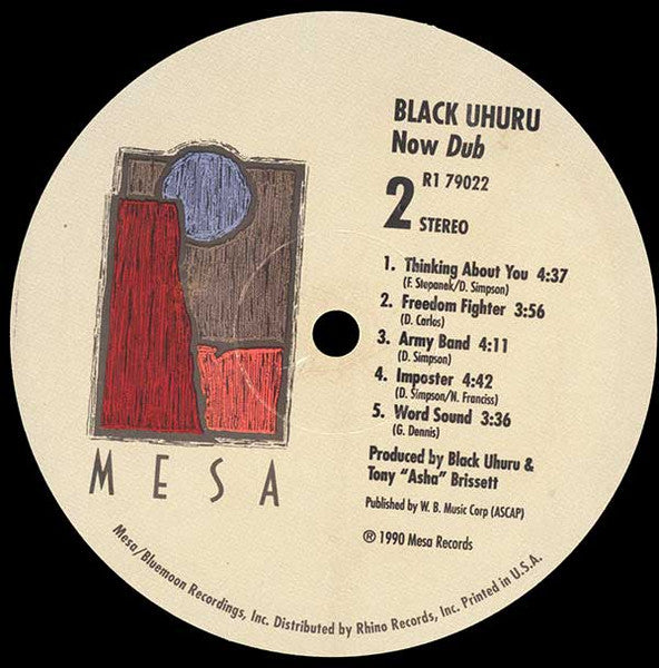 Black Uhuru : Now Dub (LP, Album)