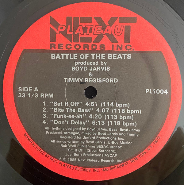 Boyd Jarvis & Timmy Regisford : Battle Of The Beats (12")