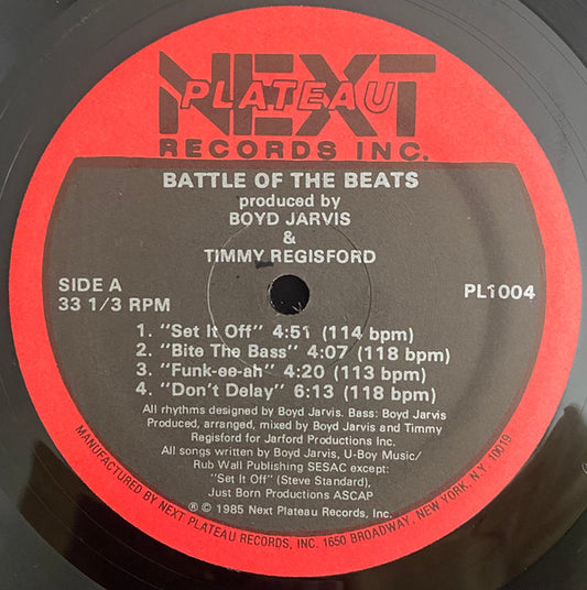 Boyd Jarvis & Timmy Regisford : Battle Of The Beats (12")