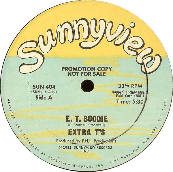 Extra T's : E.T. Boogie (12", Promo)