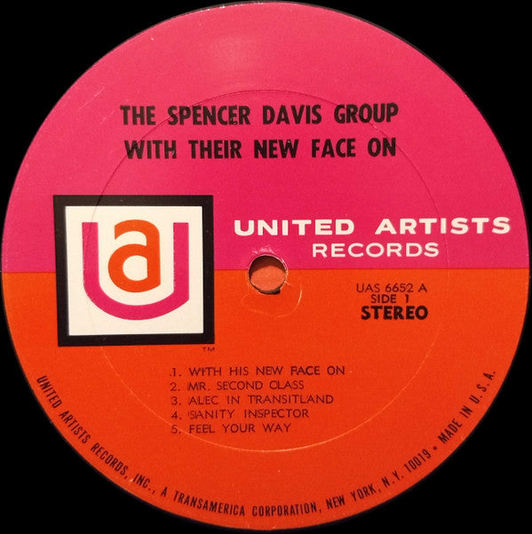The Spencer Davis Group : With Their New Face On (LP, Album)