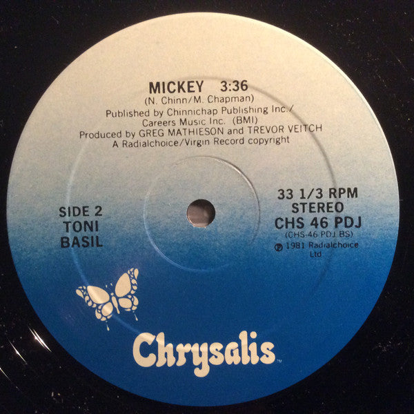 Toni Basil : Mickey (12", Promo)