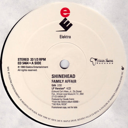 Shinehead : Family Affair (12", Single, Promo)