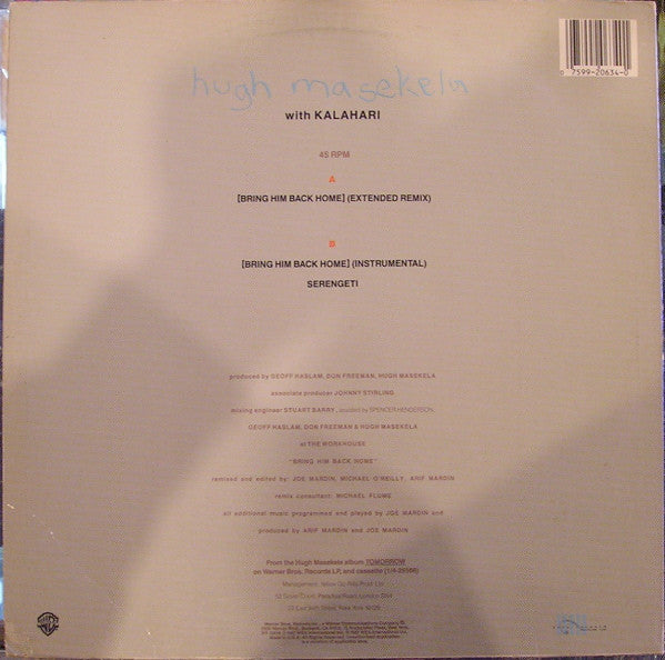 Hugh Masekela : Bring Him Back Home (12", Maxi)