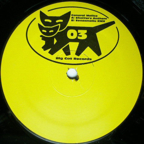 General Malice : Shotter's Anthem / Sensemelia RMX (12")