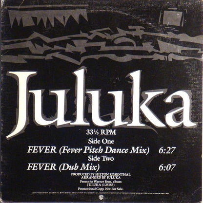 Juluka : Fever (12", Promo)