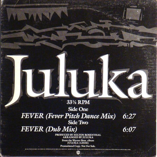 Juluka : Fever (12", Promo)