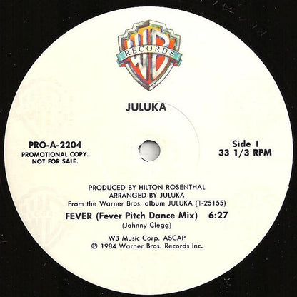 Juluka : Fever (12", Promo)