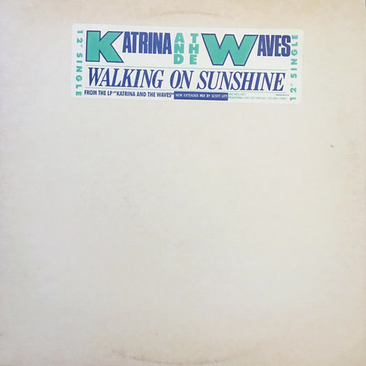 Katrina And The Waves : Walking On Sunshine (12", Single, Promo)