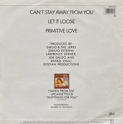 Gloria Estefan And Miami Sound Machine* : Can't Stay Away From You (12", Single, RE)