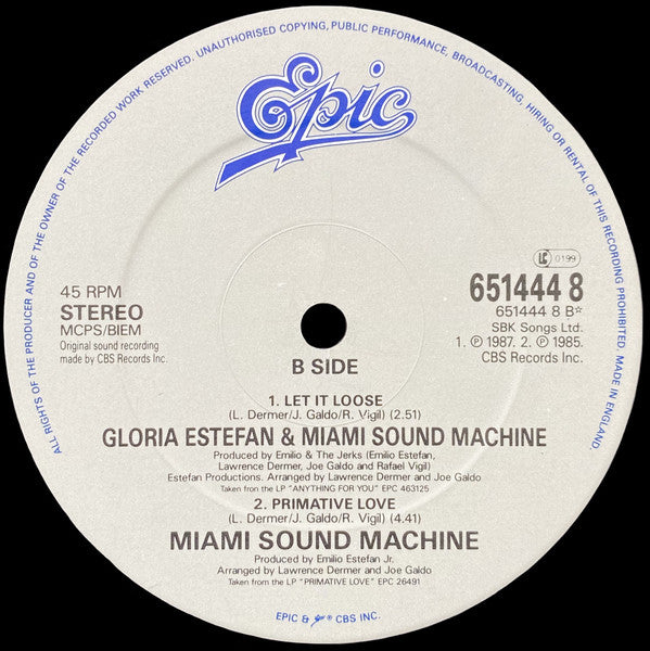 Gloria Estefan And Miami Sound Machine* : Can't Stay Away From You (12", Single, RE)