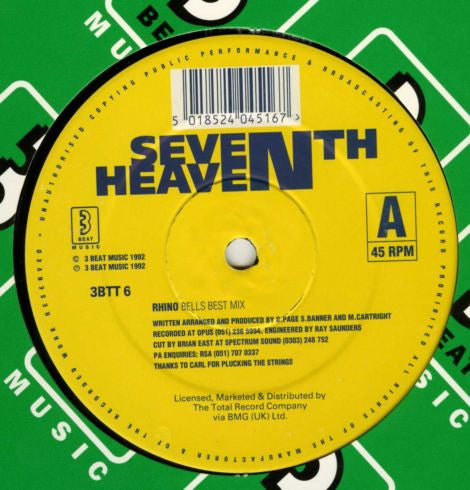 Seventh Heaven : Rhino (12")
