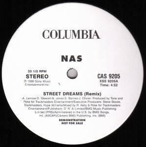 Nas : Street Dreams (Remix) (12", Promo)