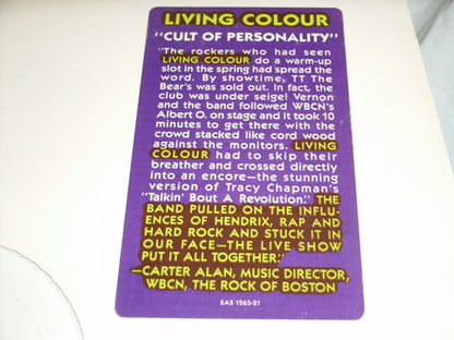 Living Colour : Cult Of Personality (12", Promo, Car)
