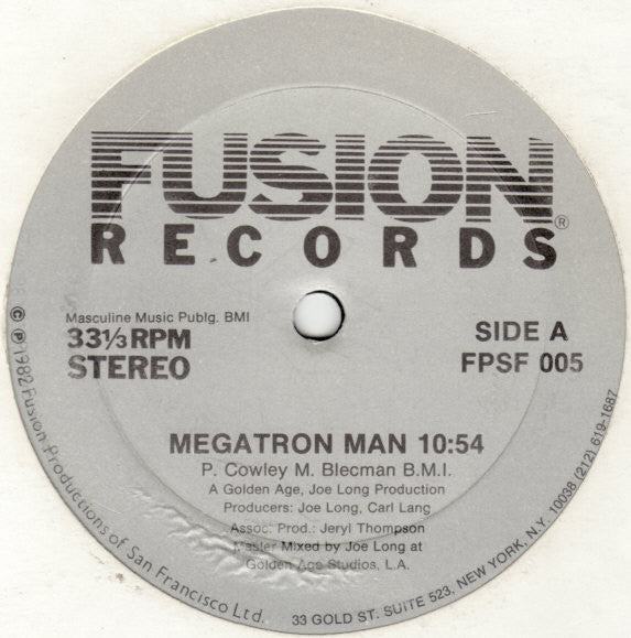Patrick Cowley : Megatron Man (12")