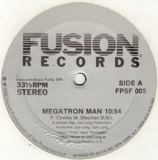 Patrick Cowley : Megatron Man (12")