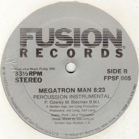 Patrick Cowley : Megatron Man (12")