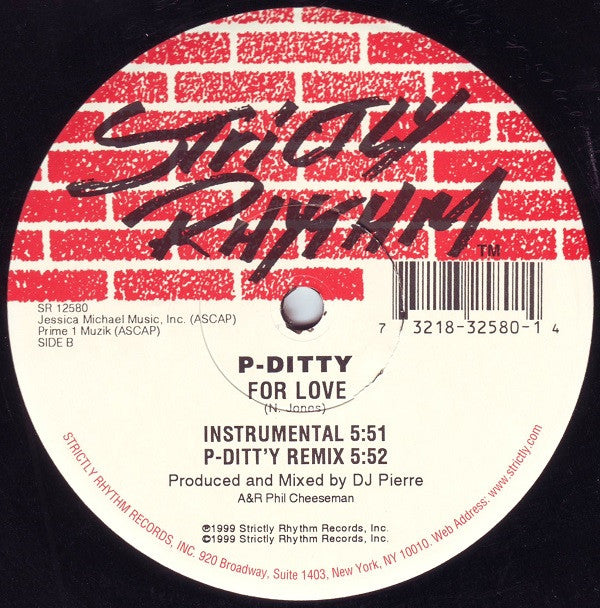 P-Ditty : For Love (12")