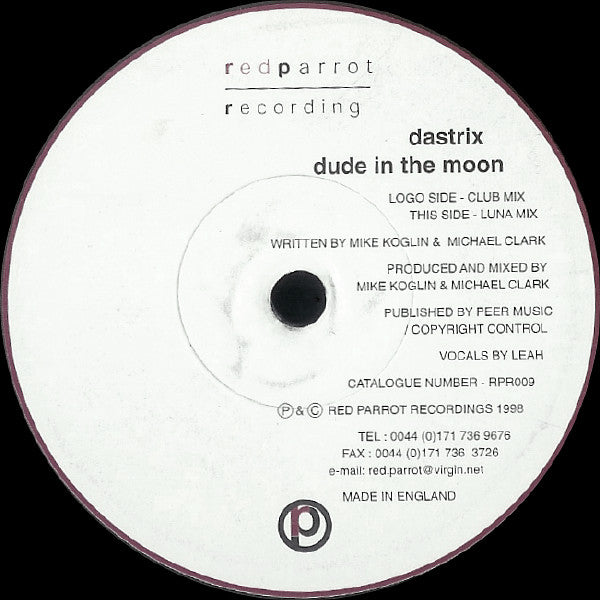 Dastrix : Dude In The Moon (12")