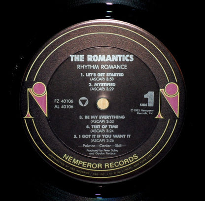 The Romantics : Rhythm Romance (LP, Album)