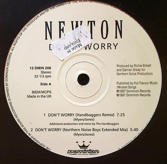 Newton (2) : Don't Worry (12")