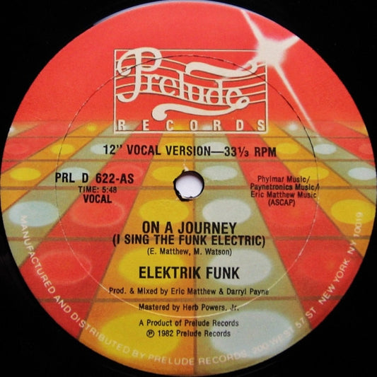 Elektrik Funk : On A Journey (I Sing The Funk Electric) (12")