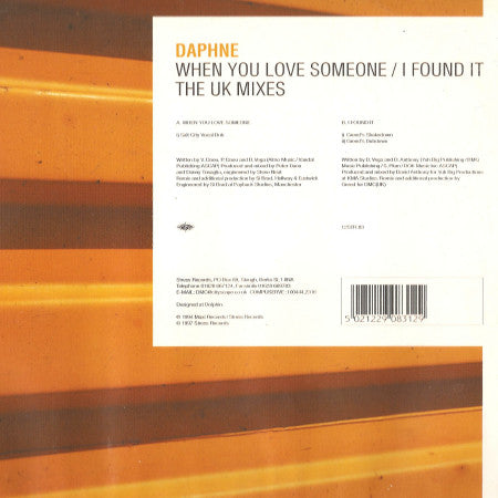 Daphne : When You Love Someone / I Found It (The UK Mixes) (12")