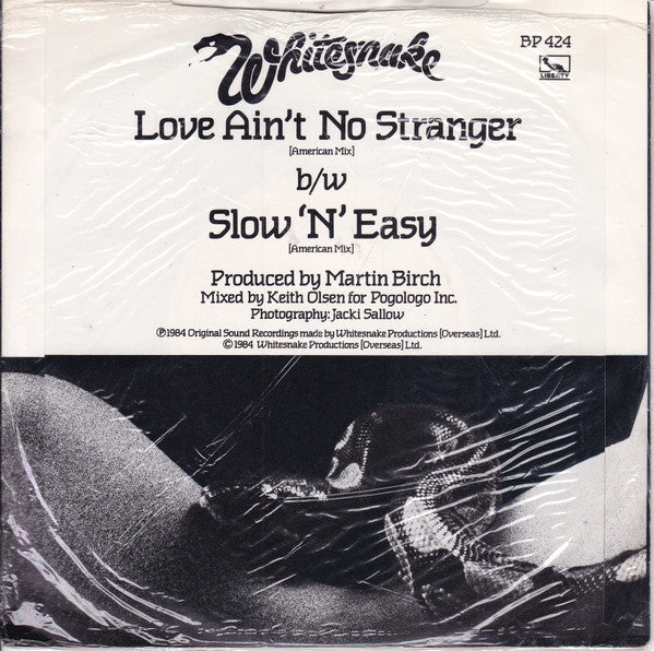 Whitesnake : Love Ain't No Stranger [American Mix] (7", Single)